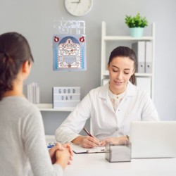 Doctor's Prayer: Dorit Judaica Stainless Steel Wall Hanging