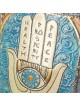 Art in Clay Limited Edition Handmade Ceramic Hamsa Plaque Wall Hanging