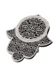Hamsa Wall Hanging with Business Blessings - Hebrew