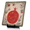 Art in Clay Limited Edition Handmade Ceramic Plaque Pomegranate Wall H