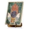 Art in Clay Limited Edition Handmade Ceramic Hamsa Plaque Wall Hanging