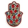 Smiling Pomegranates Hamsa Wall Hanging. Armenian Ceramic