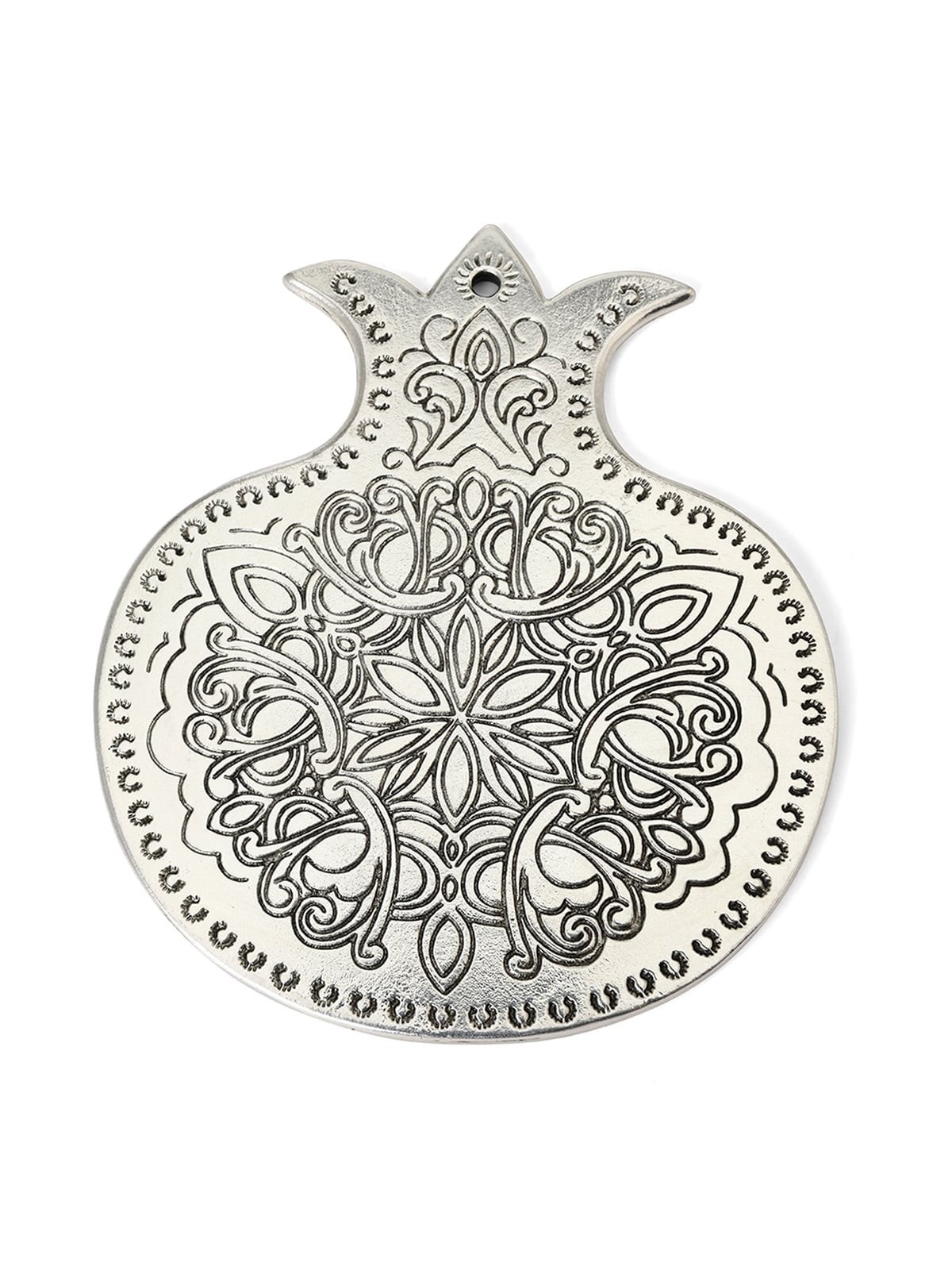 Silver-Plated Pomegranate Amulet Wall Hanging - Israel Museum Collecti