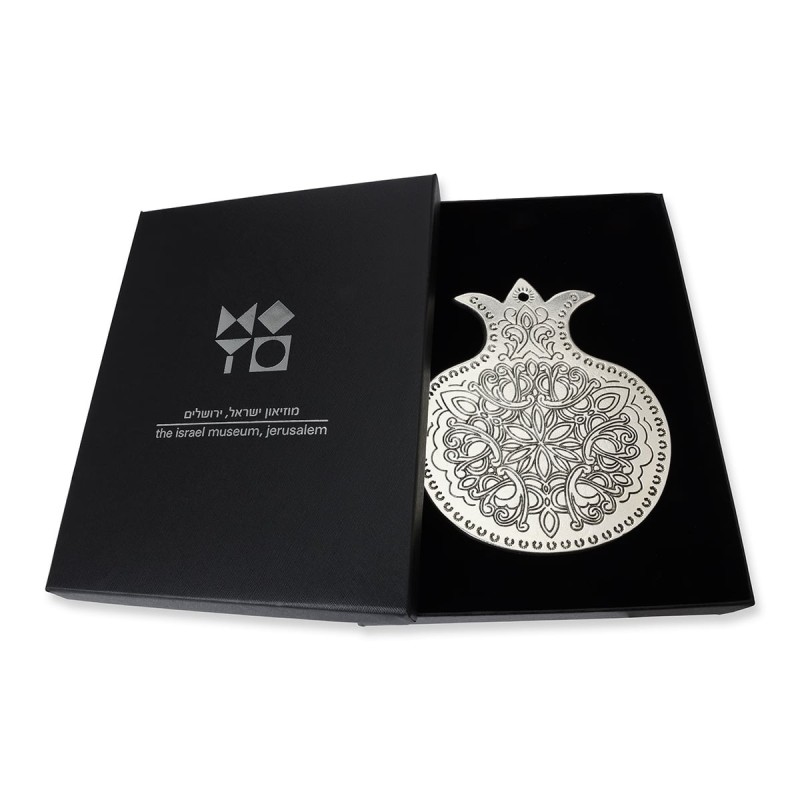 Silver-Plated Pomegranate Amulet Wall Hanging - Israel Museum Collecti
