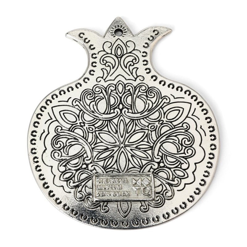 Silver-Plated Pomegranate Amulet Wall Hanging - Israel Museum Collecti