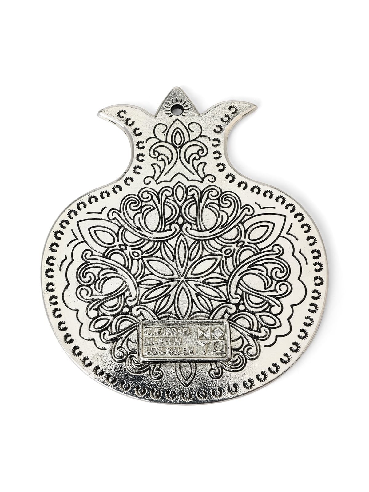 Silver-Plated Pomegranate Amulet Wall Hanging - Israel Museum Collecti