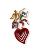 Dancing heart: David Gerstein Hand Painted Limited Edition Wall Sculpt