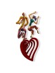 Dancing heart: David Gerstein Hand Painted Limited Edition Wall Sculpt