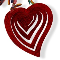 Dancing heart: David Gerstein Hand Painted Limited Edition Wall Sculpt