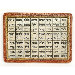 Art in Clay Limited Edition Handmade Kabbalah 72 Names of God Plaque W
