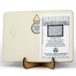 Art in Clay Limited Edition Handmade Kabbalah 72 Names of God Plaque W