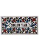 Flower Wall Hanging Tile with Greeting. Armenian Ceramic