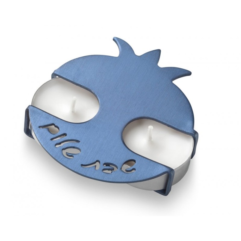 Adi Sidler Travel Shabbat Candlesticks Pomegr... | Travel Candlesticks