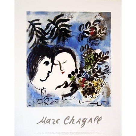 Lovers. Marc Chagall (Poster)