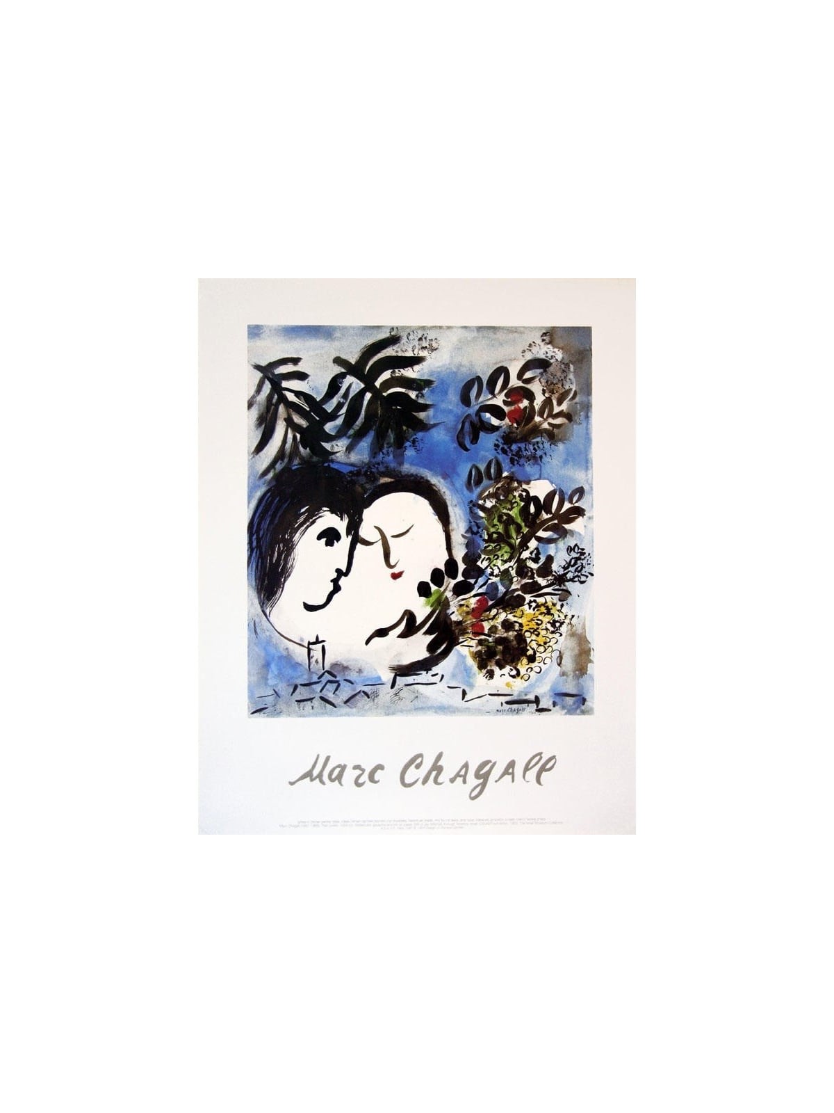 Lovers. Marc Chagall (Poster)