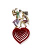 Swinging heart: David Gerstein Hand Painted Limited Edition Wall Sculp