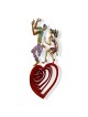 Swinging heart: David Gerstein Hand Painted Limited Edition Wall Sculp