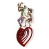 Swinging heart: David Gerstein Hand Painted Limited Edition Wall Sculp