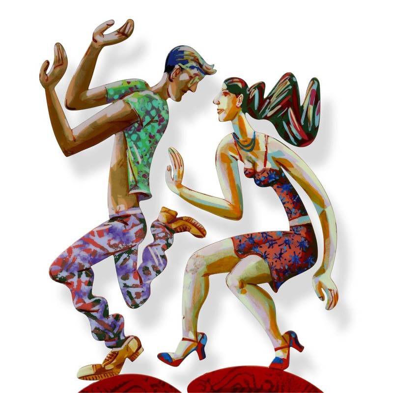 Swinging heart: David Gerstein Hand Painted Limited Edition Wall Sculp