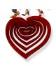 Swinging heart: David Gerstein Hand Painted Limited Edition Wall Sculp