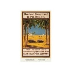 Overland Desert Mail. 1923. Poster