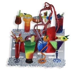 Acapulco Delight: David Gerstein Hand Painted Limited Edition Wall Scu