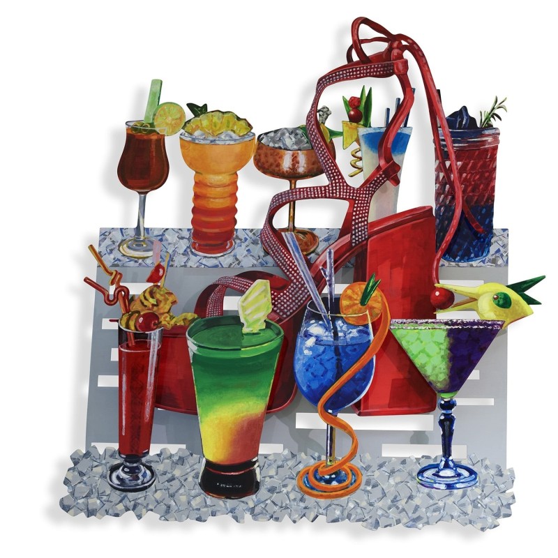 Acapulco Delight: David Gerstein Hand Painted Limited Edition Wall Scu