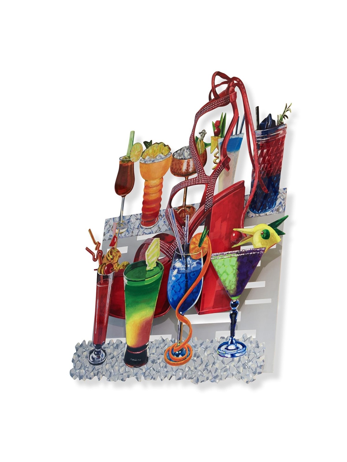 Acapulco Delight: David Gerstein Hand Painted Limited Edition Wall Scu