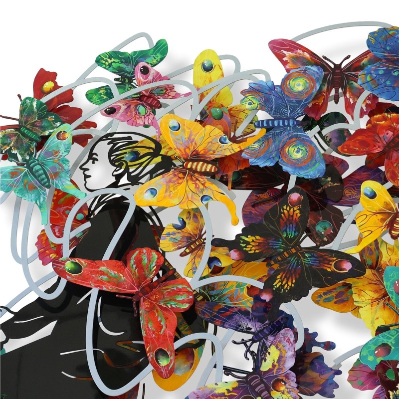 Lovely Day: David Gerstein Hand Painted Limited Edition Wall Sculpture