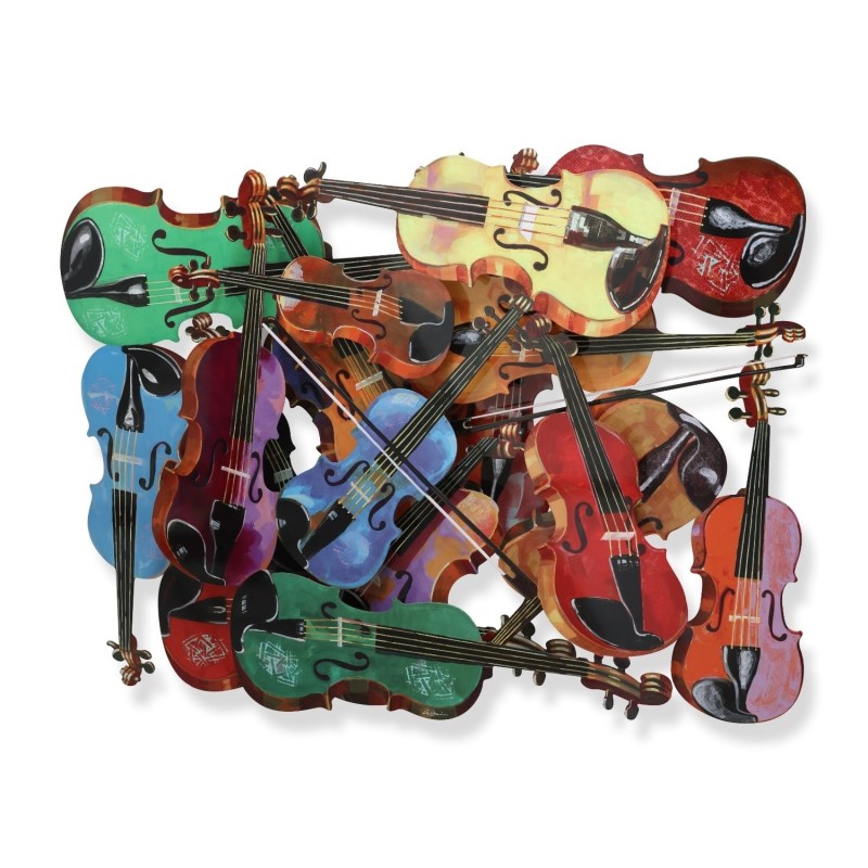 Strings of Harmony: David Gerstein Hand Painted Limited Edition Wall S