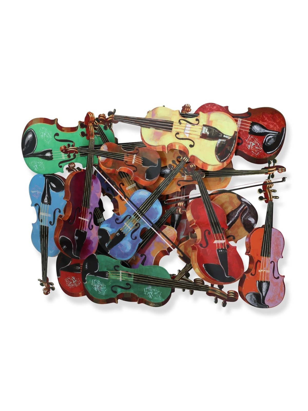 Strings of Harmony: David Gerstein Hand Painted Limited Edition Wall S