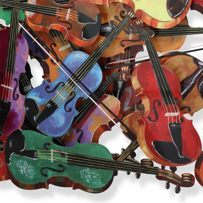 Strings of Harmony: David Gerstein Hand Painted Limited Edition Wall S