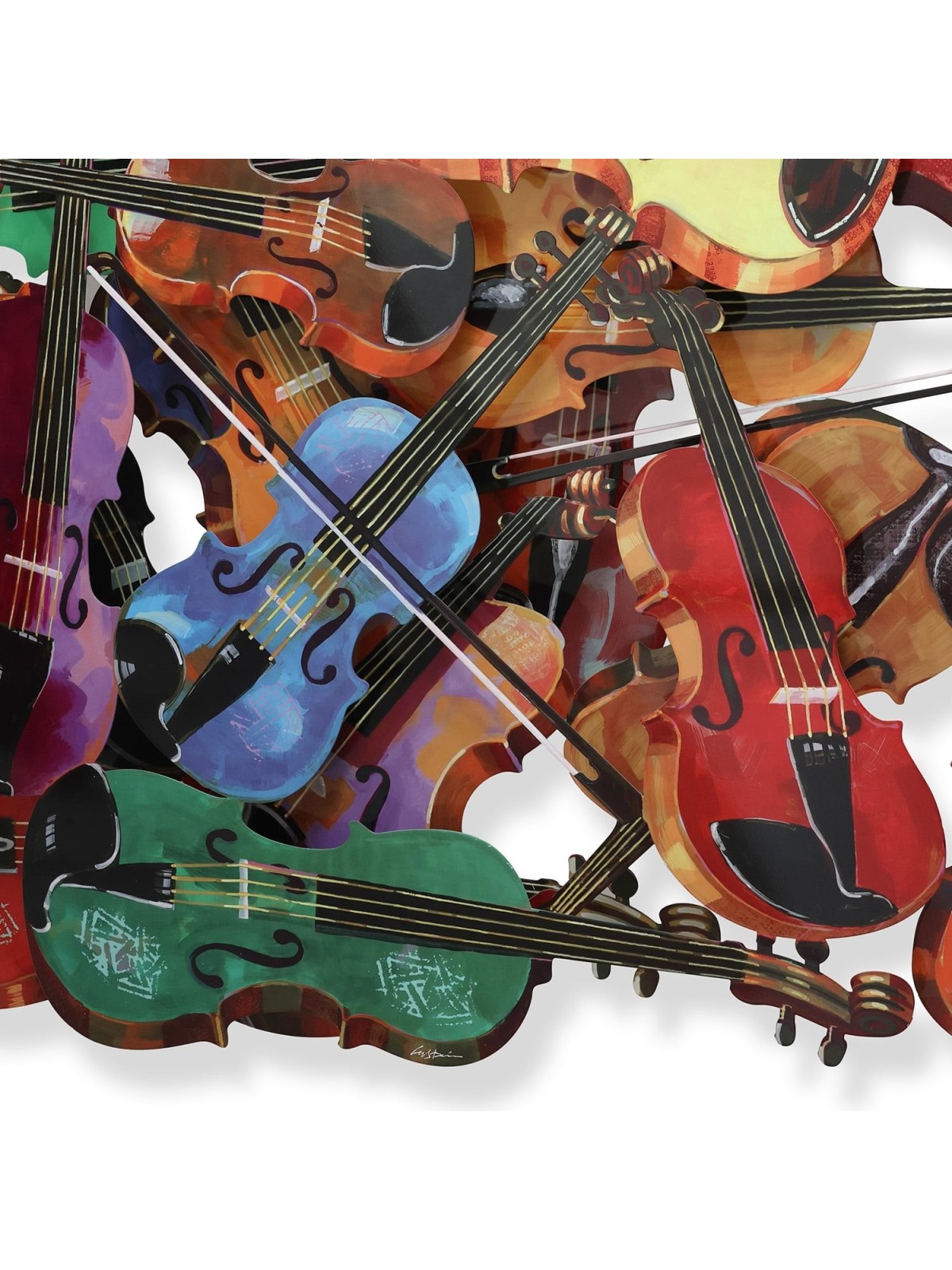 Strings of Harmony: David Gerstein Hand Painted Limited Edition Wall S