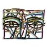 Graffiti Face 3: David Gerstein Hand Painted Limited Edition Wall Scul