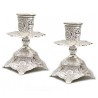 Silver Plated Candlesticks Decorative Filigree Flor... | Gifts for Her