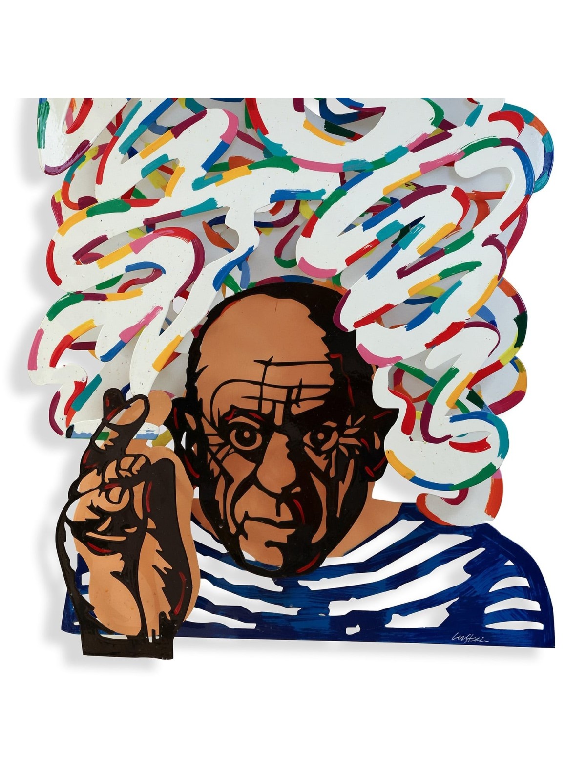 The Last Great Smoker: David Gerstein Hand Painted Limited Edition Wal