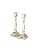 Silver Plated Raised Candlesticks Engrav... | Traditional Candlesticks