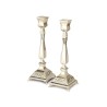 Silver Plated Raised Candlesticks Engrav... | Traditional Candlesticks