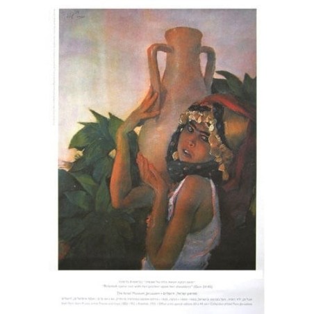 Rebekah came out with her pitcher upon her shoulders. Abel Pann (Poste