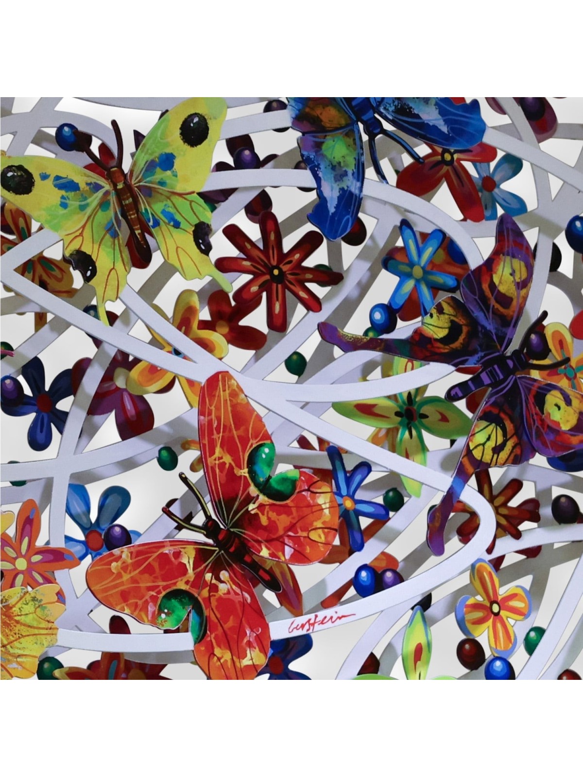 Good Morning: David Gerstein Hand Painted Limited Edition Wall Sculptu