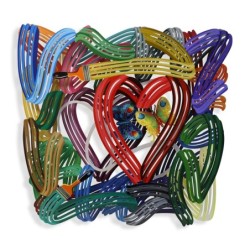 Honeymoon: David Gerstein Hand Painted Limited Edition Wall Sculpture