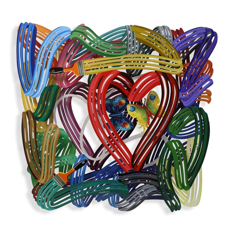Honeymoon: David Gerstein Hand Painted Limited Edition Wall Sculpture