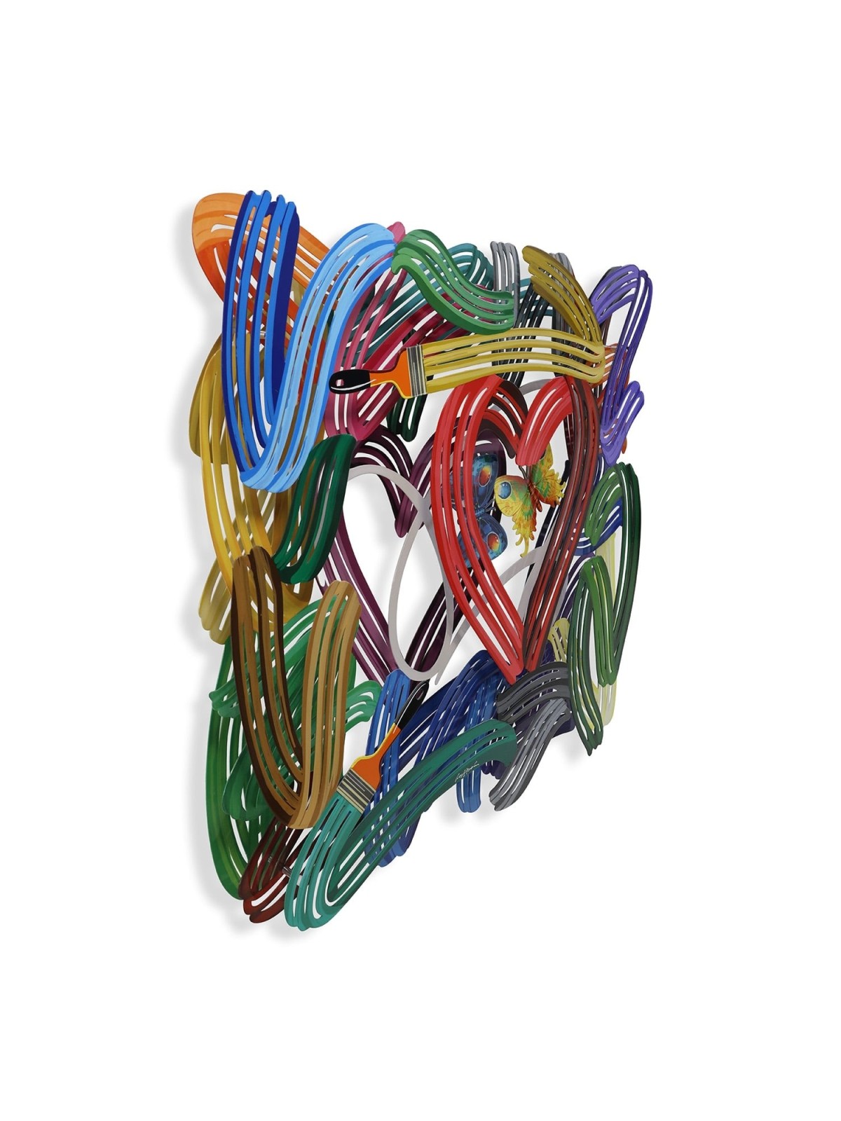 Honeymoon: David Gerstein Hand Painted Limited Edition Wall Sculpture