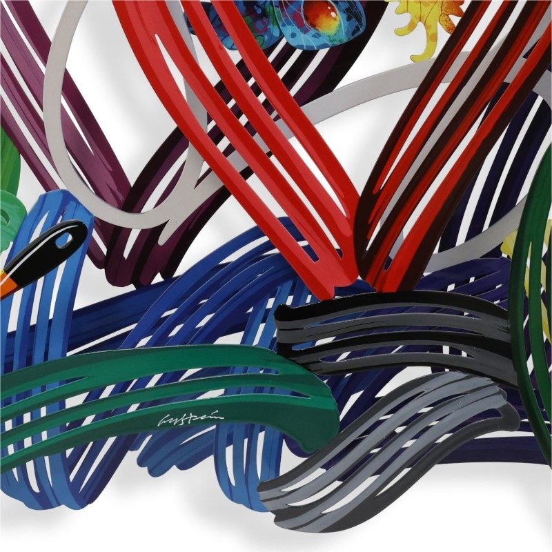 Honeymoon: David Gerstein Hand Painted Limited Edition Wall Sculpture