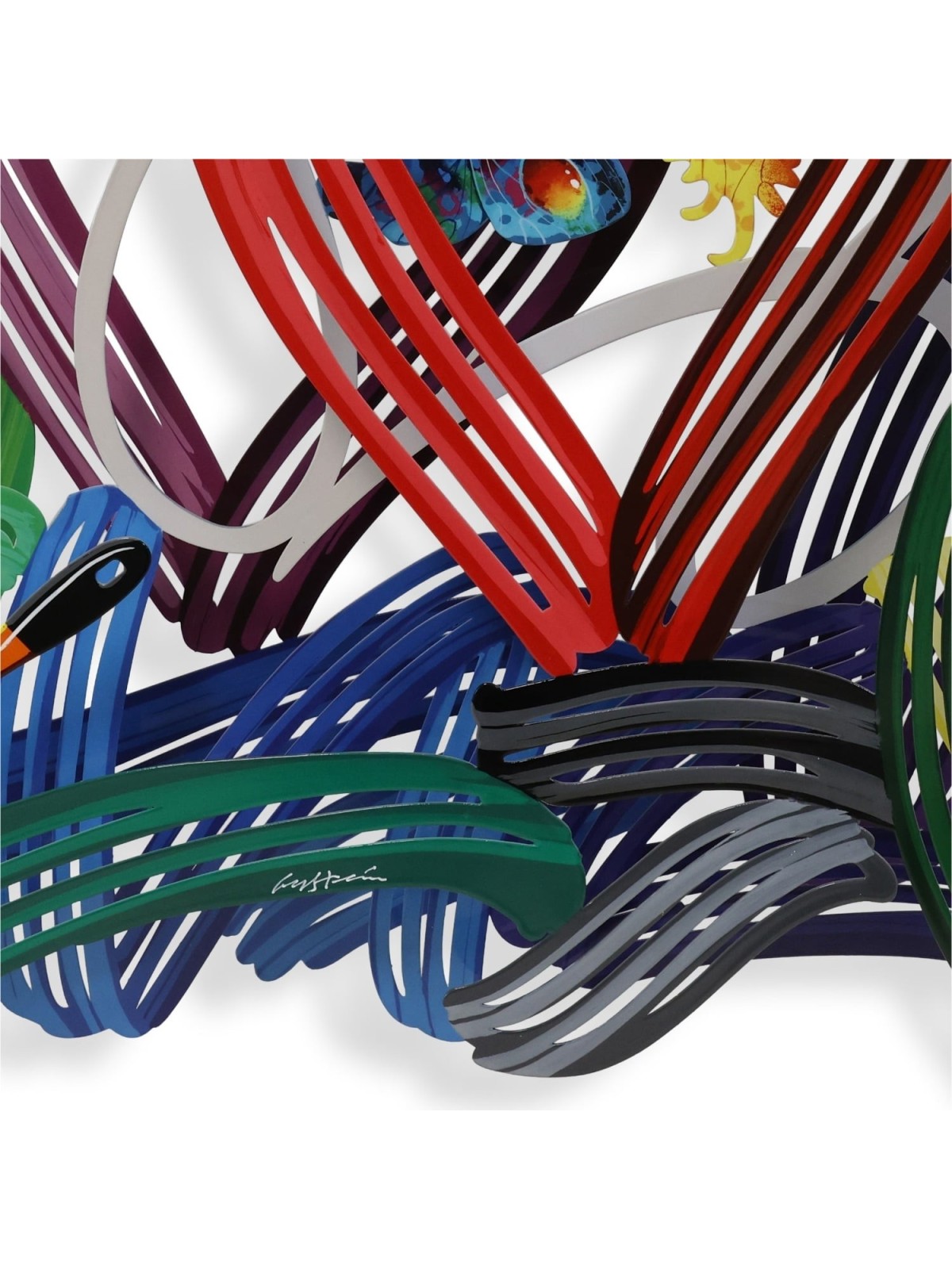 Honeymoon: David Gerstein Hand Painted Limited Edition Wall Sculpture