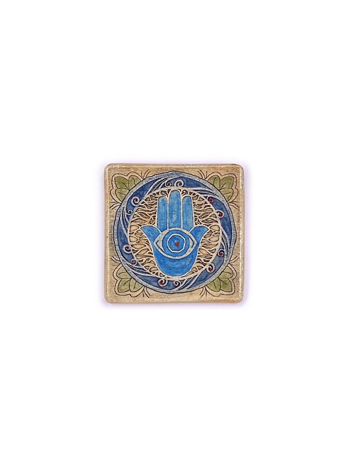 Art in Clay Handmade Ceramic Hamsa Plaque Wall Hanging