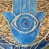 Art in Clay Handmade Ceramic Hamsa Plaque Wall Hanging
