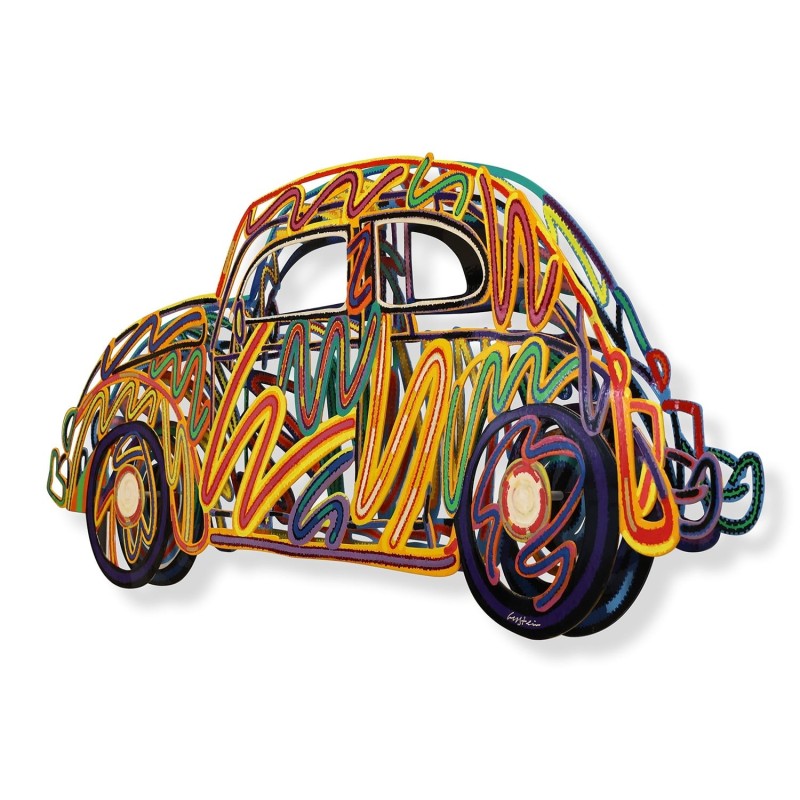 Beetle: David Gerstein Hand Painted Limited Edition Wall Sculpture