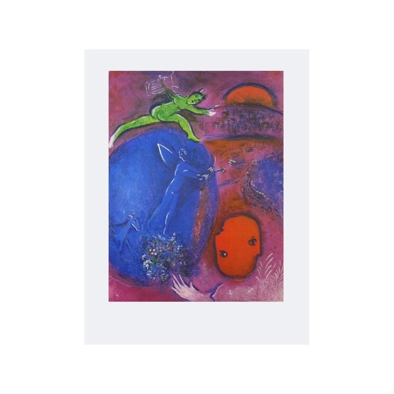 The Dream of Lamon and Dryas. Marc Chagall (Poster)