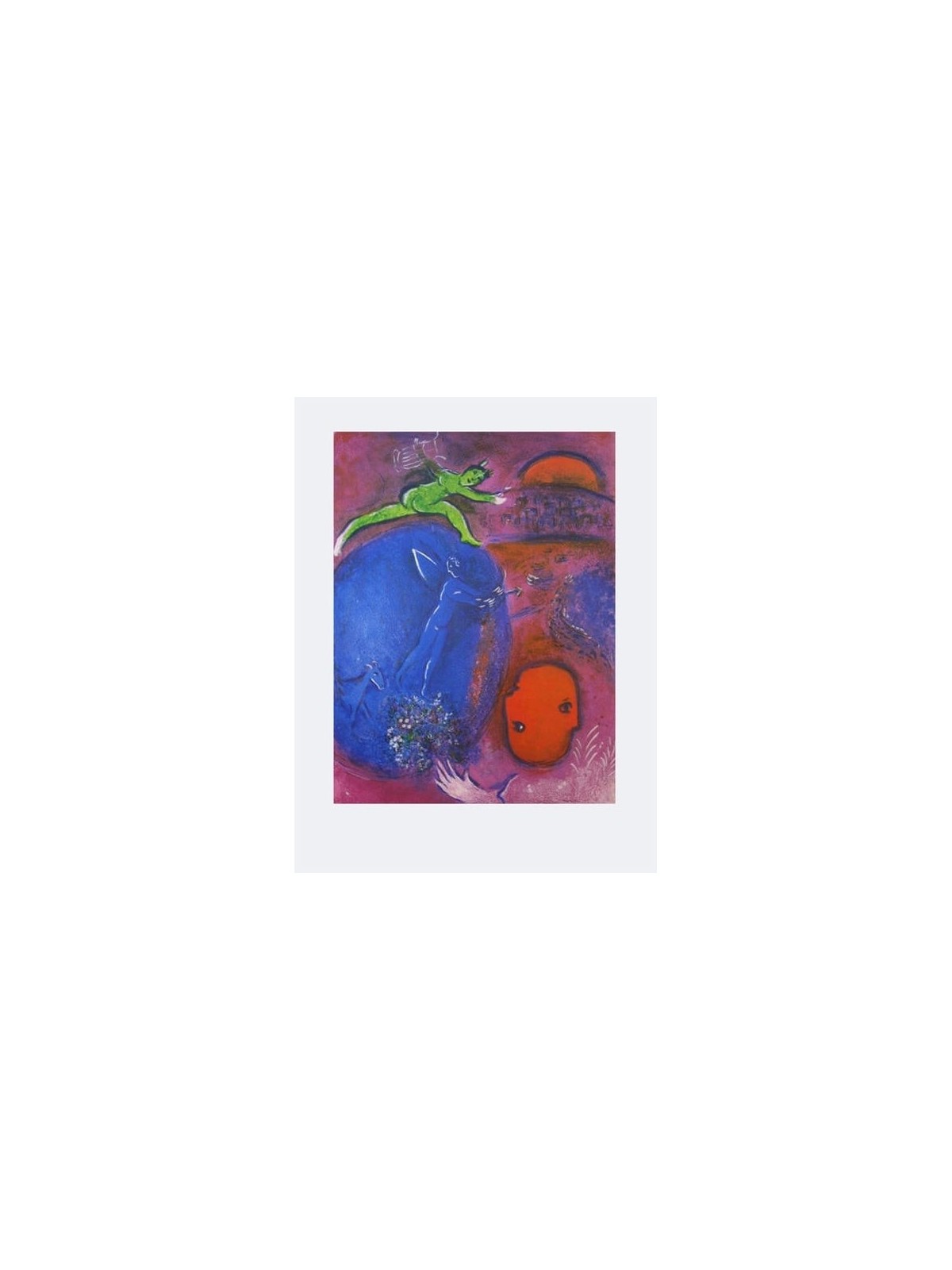 The Dream of Lamon and Dryas. Marc Chagall (Poster)